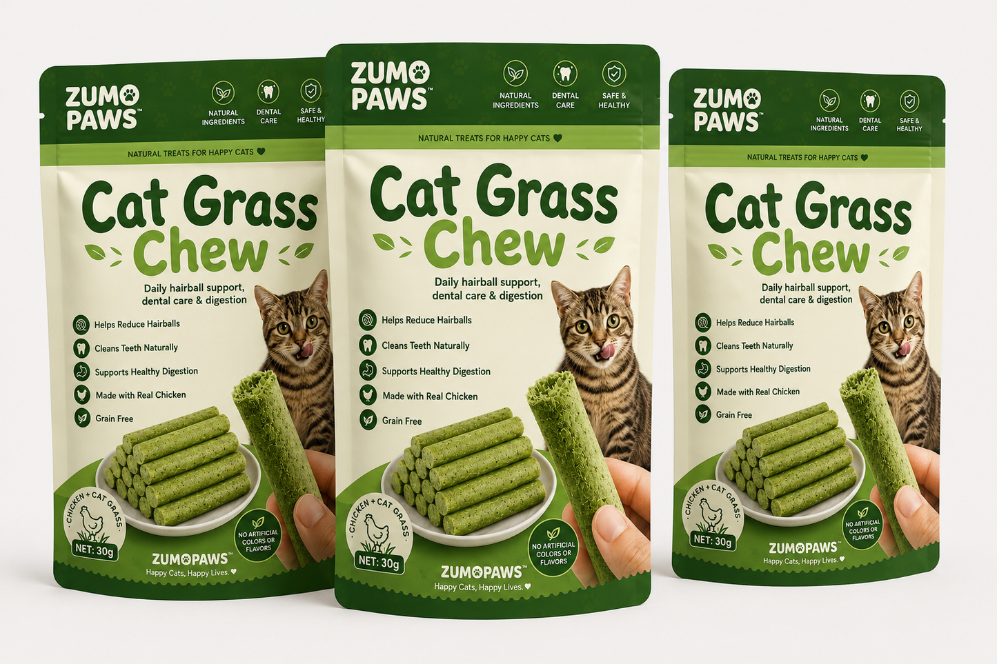Cat Grass Chew