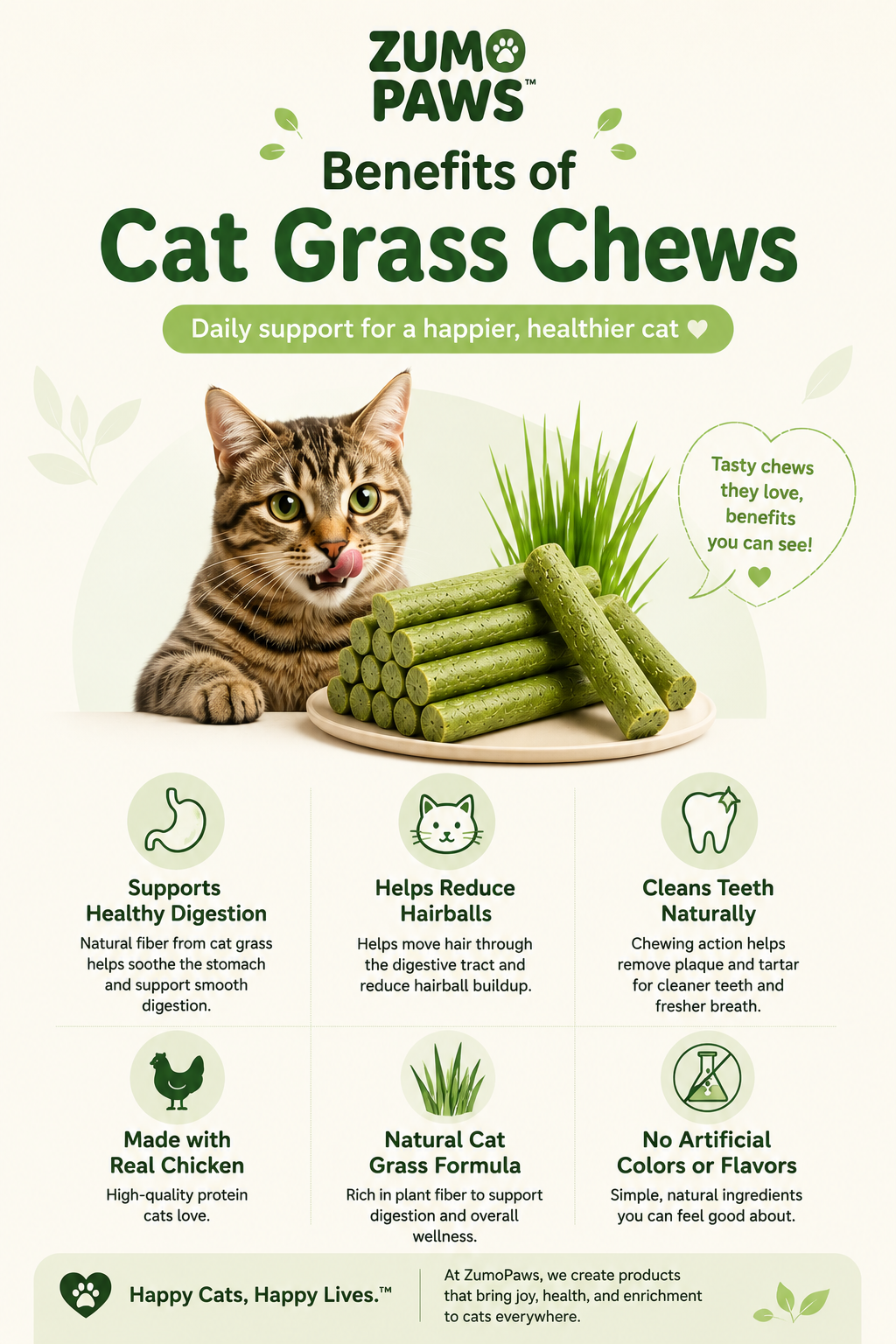 Cat Grass Chew