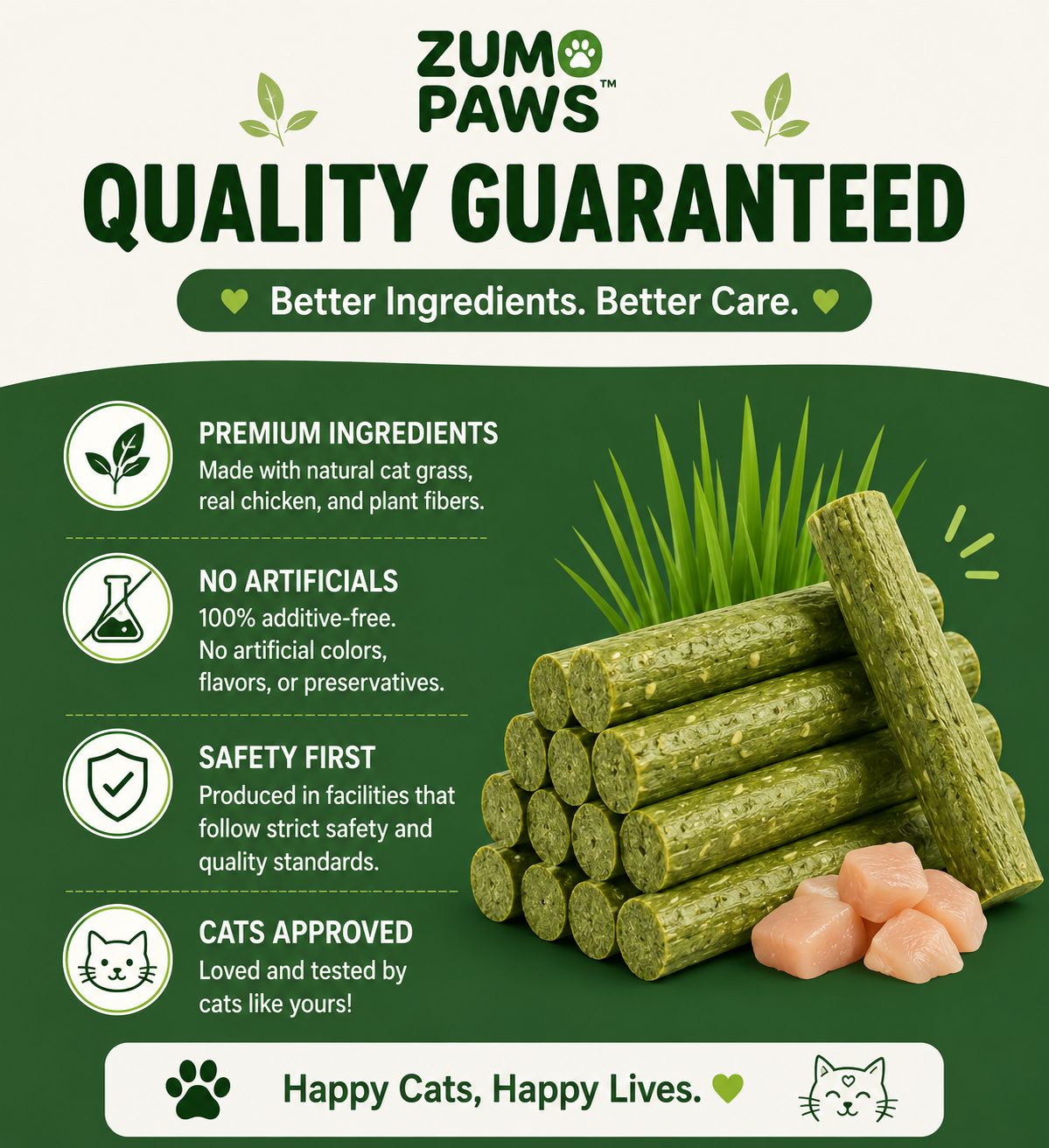 Cat Grass Chew